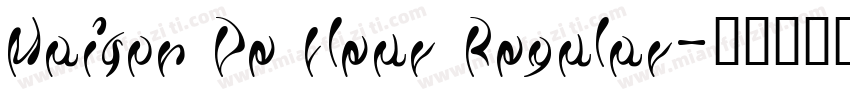 Maison De Fleur Regular字体转换